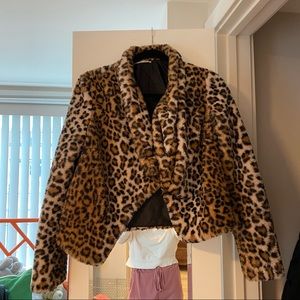 Cropped Cheetah Jacket